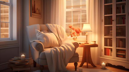 study room in the modern living room 