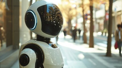 Fototapeta premium Assisting Humanoid Robot