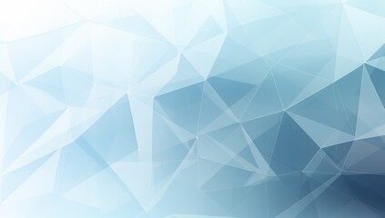 Blue and White Abstract Background With Triangles
