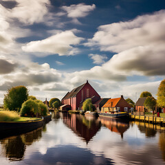 house on the river Generative AI