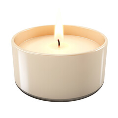 Elegant Scented Candle Isolated on Transparent Background