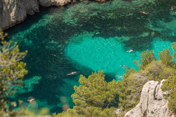 the Calanques National Park next to Marseilles in Provence, southern France. The French Fiords.