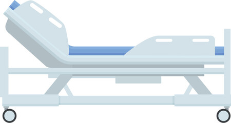 Hospital bed mattress icon cartoon vector. Medical equipment. Nurse recovery - obrazy, fototapety, plakaty