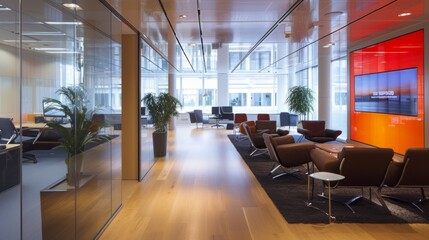 A Spacious Room Filled With Chairs and Tables