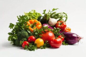 A Pile of Fresh Vegetables Sitting on Top of Each Other