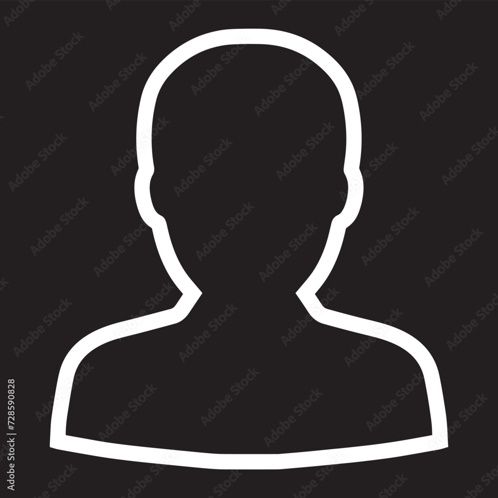 Poster user icon vector. profile symbol in trendy flat style. profile vector icon illustration isolated on 
