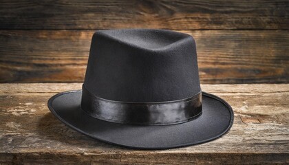 Fototapeta na wymiar vintage black bowler hat