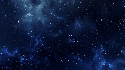 Naklejka premium Starry Night Sky with Nebula and No Light Pollution