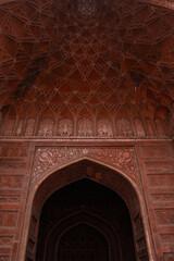 Mughal Construction Mosque door in Taj Mahal India