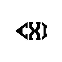  CXI logo. CXI set , C X I design. White CXI letter. CXI, C X I letter logo design. Initial letter CXI letter logo set, linked circle uppercase monogram logo. C X I letter logo vector design.
