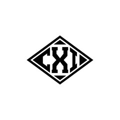  CXI logo. CXI set , C X I design. White CXI letter. CXI, C X I letter logo design. Initial letter CXI letter logo set, linked circle uppercase monogram logo. C X I letter logo vector design.