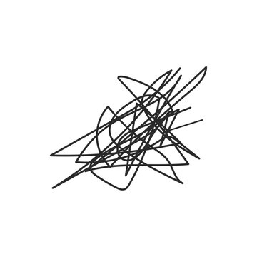 Scrible line art hand draw