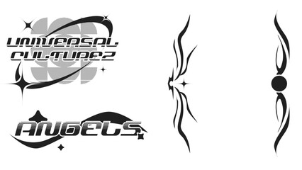 Neo Tribal Style Black Template Mini Compilation 01