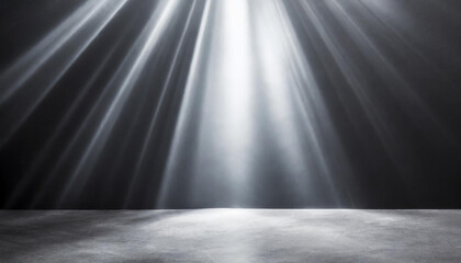 gray background for product presentation with beam of light