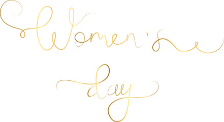 women's day in line art style element vector