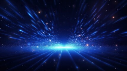 Obraz premium Technology Particle Storm Abstract Background