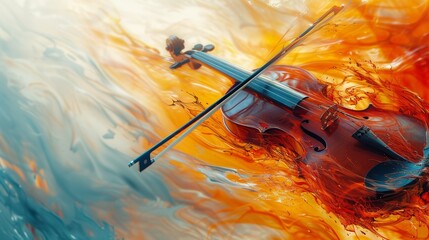 A symphony of abstraction, where music transcends its auditory form to become a visual masterpiece