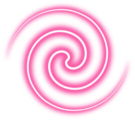 Glowing Pink Spiral Neon