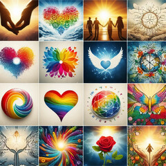 set of symbols of love