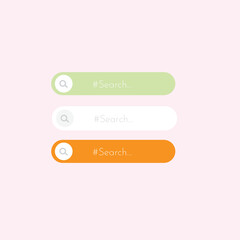 Obraz premium vector search bar with mouse clicker