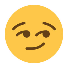 Smirking face emoji icon