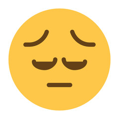 Pensive face emoji icon