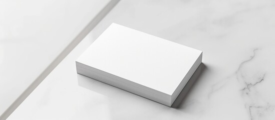 Corporate stationery set mockup at white textured paper background.
