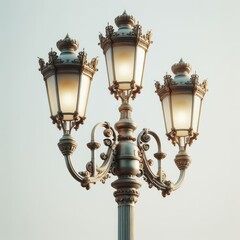 Fototapeta na wymiar old street lamp in the city 
