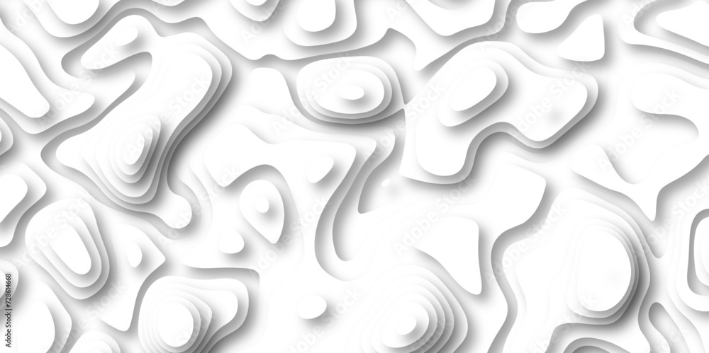 Poster topographic map. geographic mountain relief. abstract lines background paper texture imitation of a 