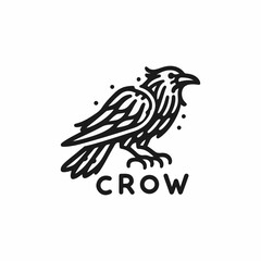 Fototapeta na wymiar crow logo