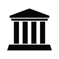 bank icon or logo isolated sign symbol vector illustration - high quality black style vector icons