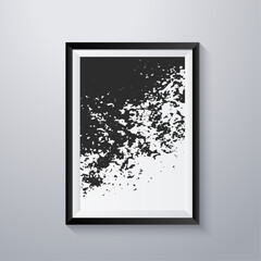 Simple frame with grunge texture style
