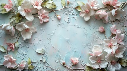 An elegant Easter frame with delicate pastel hues and subtle floral embellishments