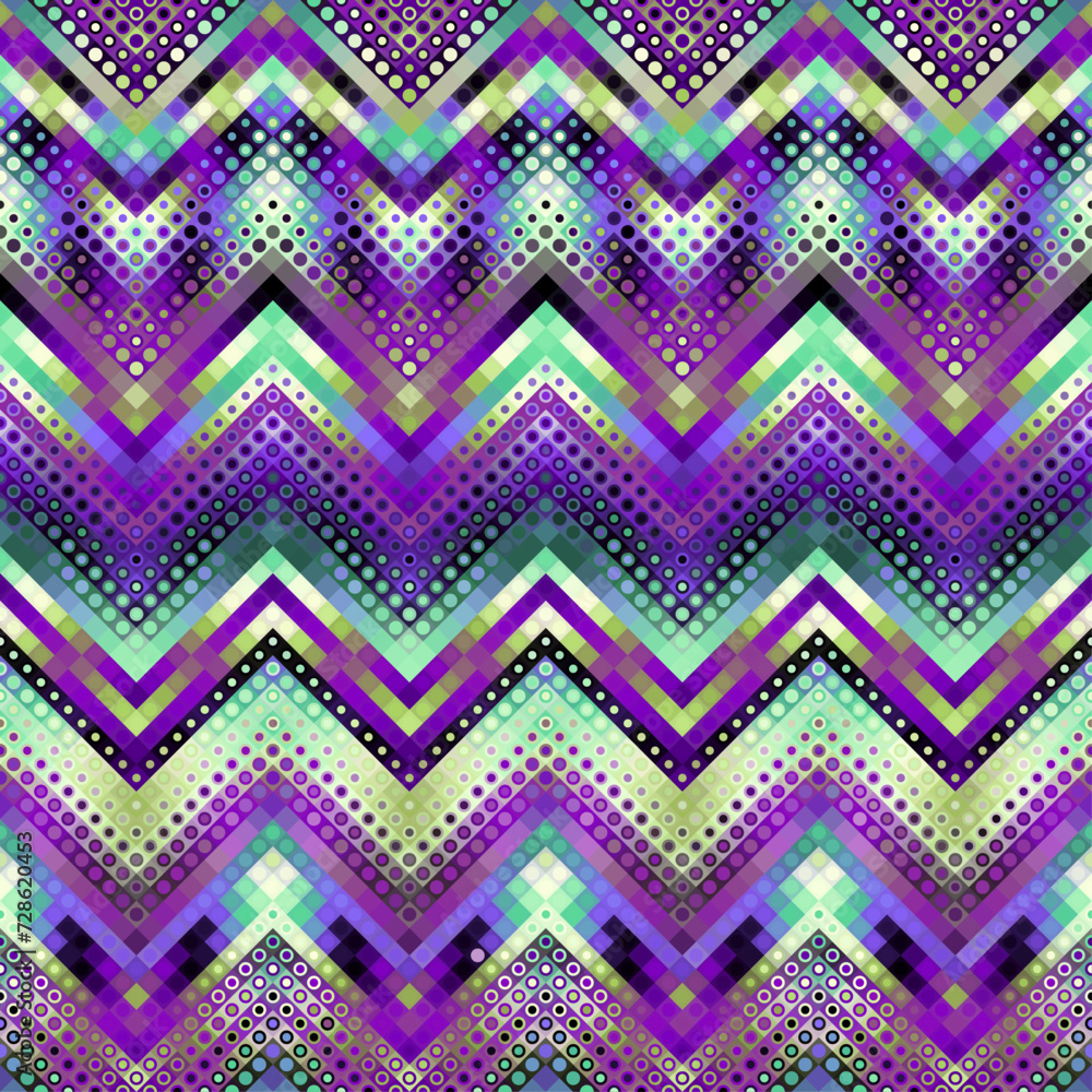 Poster Seamless vector chevron pattern. Abstract geometric background.