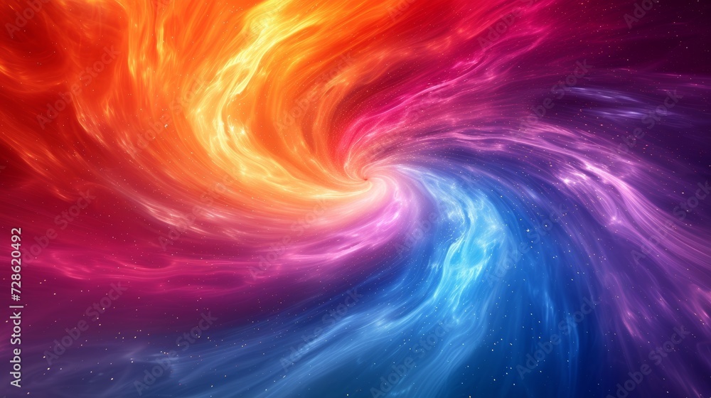 Canvas Prints an explosion of soundwaves in a mesmerizing swirl of vibrant colors
