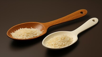 Fototapeta na wymiar spoon with rice