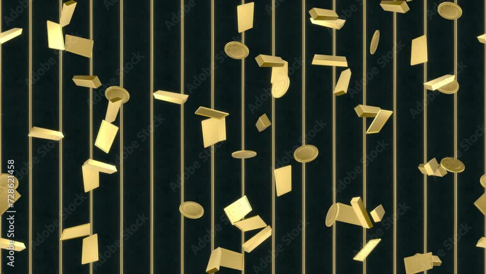 Aufkleber gold background loop tile swirling. this wallpaper is loopable and tileable.