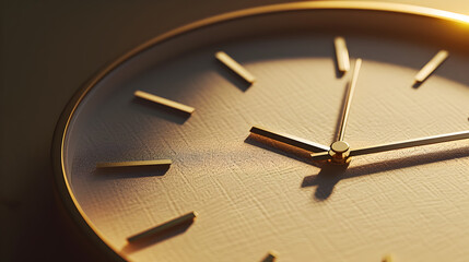 Golden Clock with Precise Timekeeping