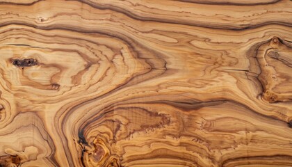 Olive Wood Texture Background, Solid Wooden Burr or Burl Pattern