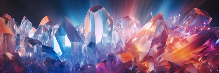 A Mystical Abstract Crystal Formation, Background Image, Background For Banner, HD