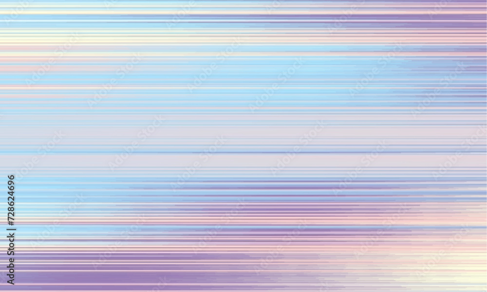Poster Abstract defocused horizontal background with horizontal smooth grunge lines. Sunrise theme colors. Vector texture