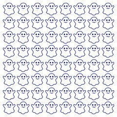 CUTE HALLOWEEN GHOSTS PATTERN TEXTURE BACKGROUND VECTOR