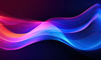 A Colorful Wave of Light Dancing on a Dark Canvas