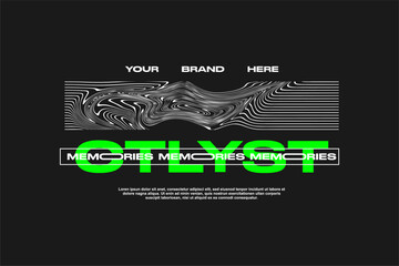 streetwear template for modern design clothing	