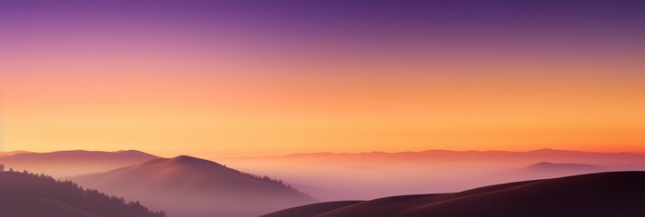 Obraz premium A Serene Hilltop Sunrise Gradient Background, Background Image, Background For Banner, HD