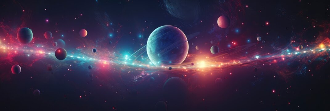 A Surreal Space Odyssey With Abstract, Background Image, Background For Banner, HD