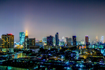 Fototapeta na wymiar buildings city Bangkok night