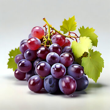 high resolution grapes image with white background, grapes image
