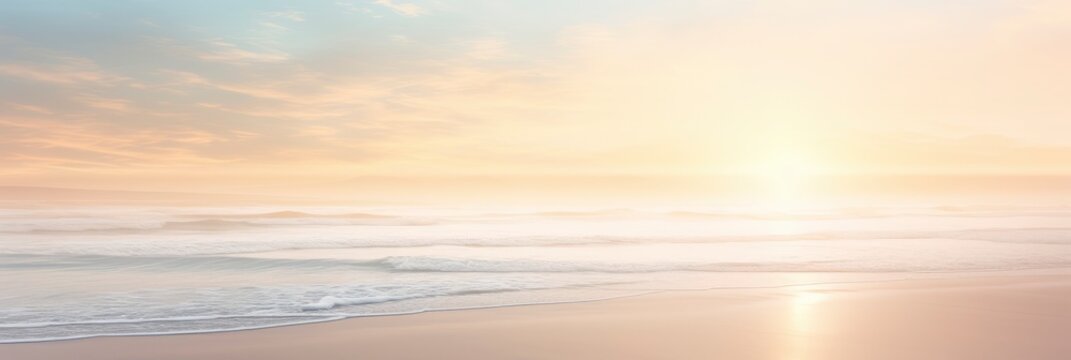 A Tranquil Abstract Of A Secluded Beach, Background Image, Background For Banner, HD