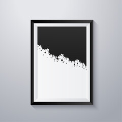 Simple frame with grunge texture style
